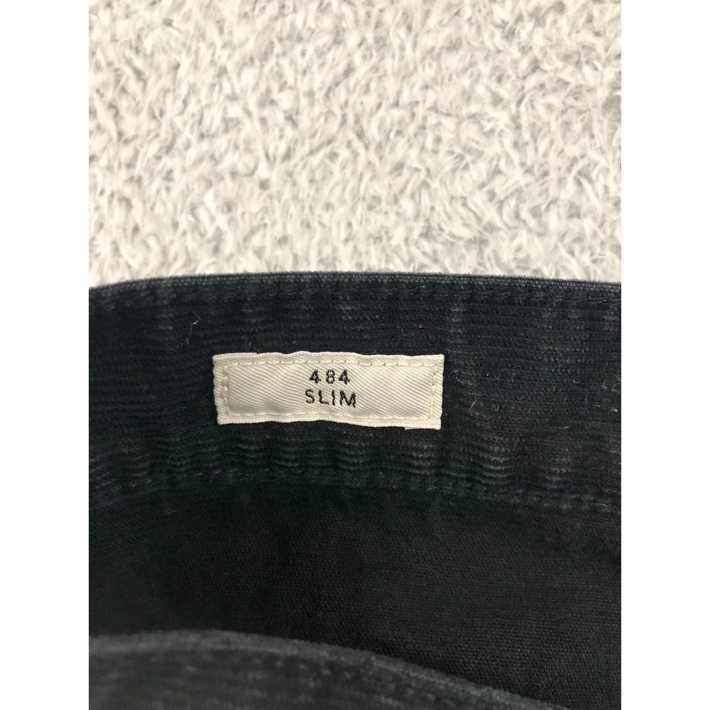 J.Crew Corduroy Pants Mens 32x32 Black 484 Slim Fit